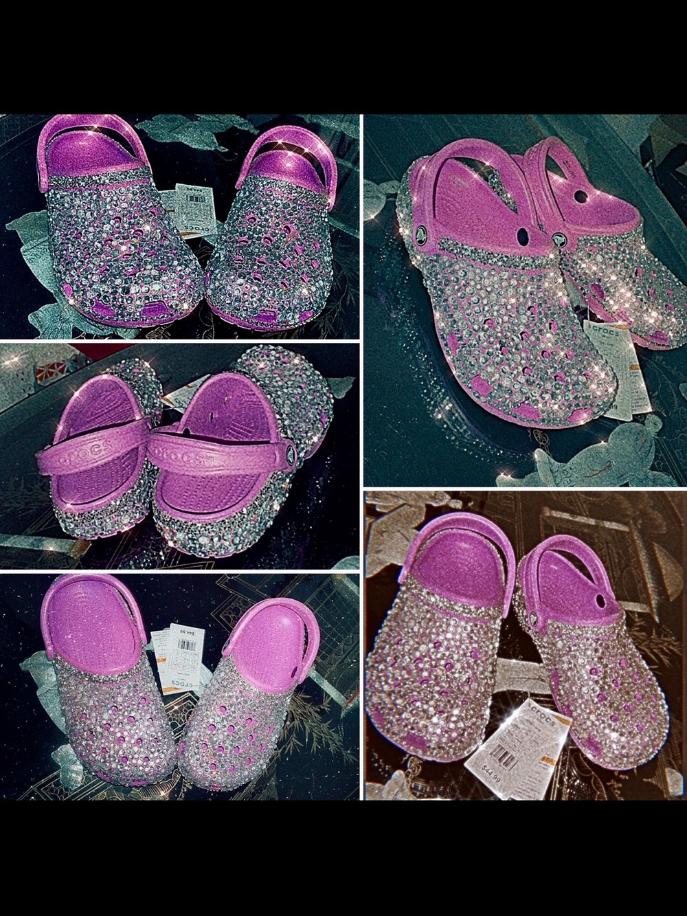 Bedazzled Lilac or Pink Clogs / Crocs